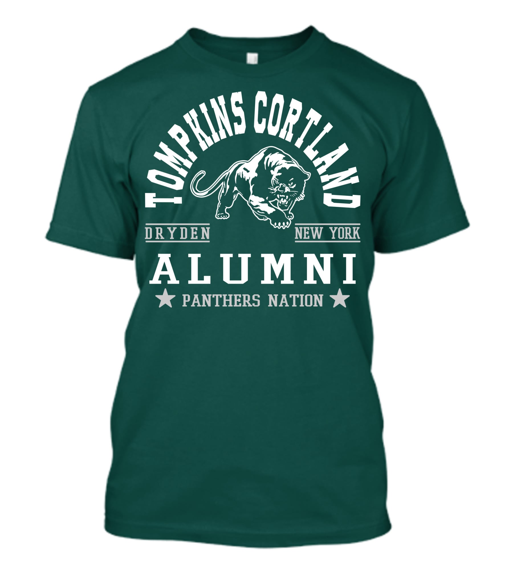 Tompkins Cortland Alumni Panthers Nation Dryden New York T-Shirt