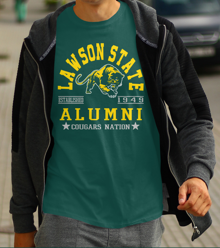 Lawson State Alumni Cougars Nation Established 1949 T-Shirt
