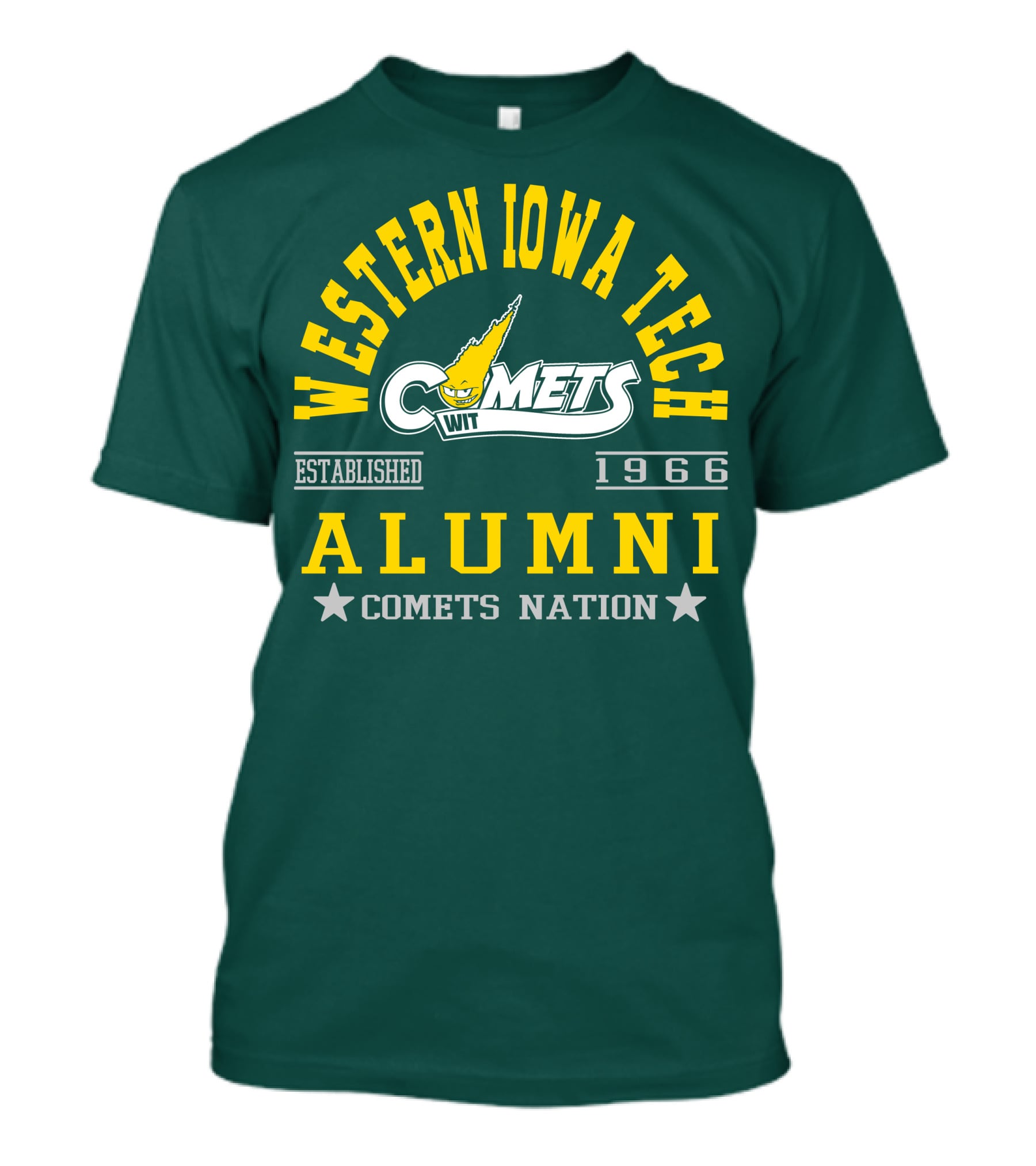 Western Iowa Tech Comets Alumni Established 1966 Comets Nation T-Shirt
