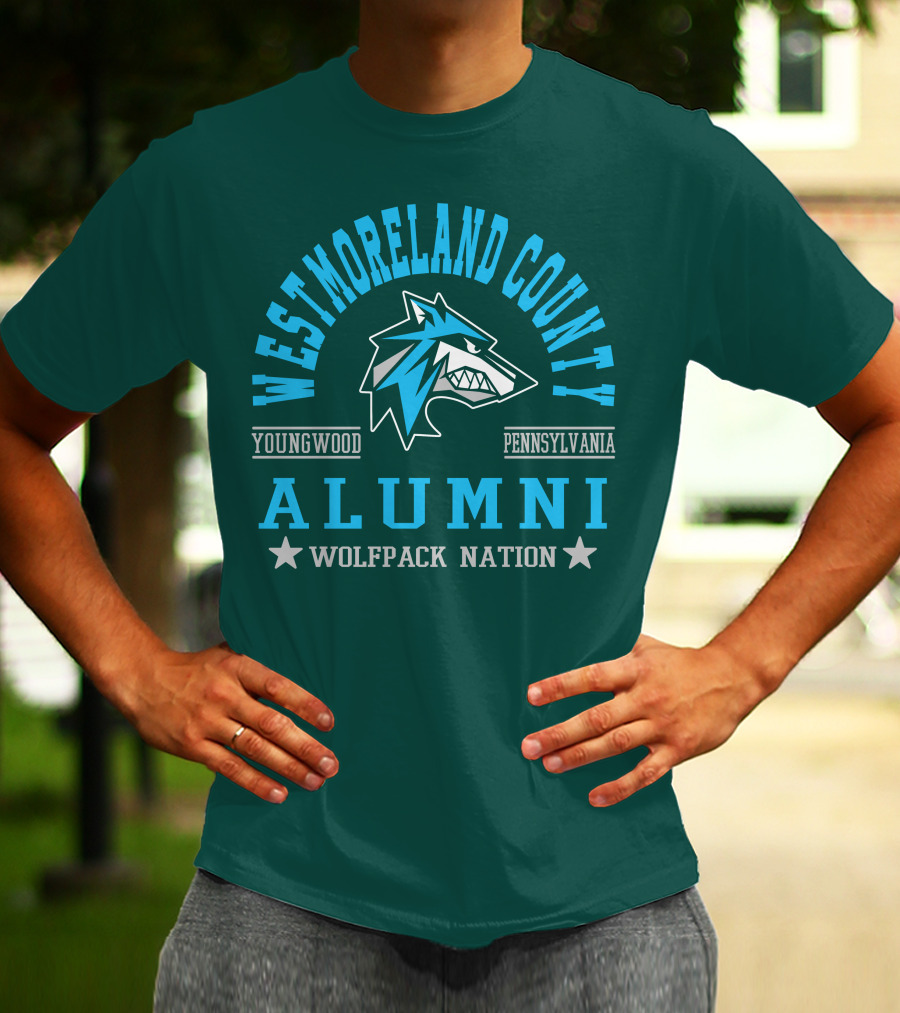 Westmoreland County Youngwood Pennsylvania Alumni Wolfpack Nation T-Shirt