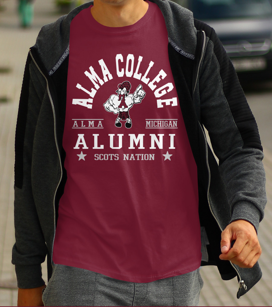 Alma College Michigan Alumni Scots Nation T-Shirt