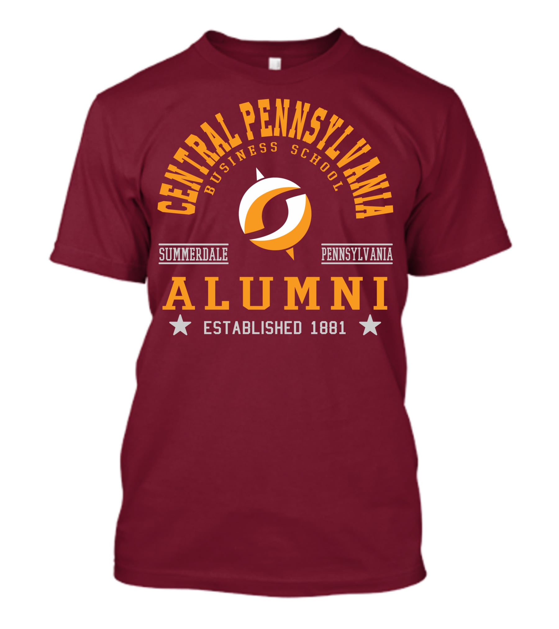 Central Pennsylvania Business School Alumni Summerdale Pennsylvania Established 1881 T-Shirt