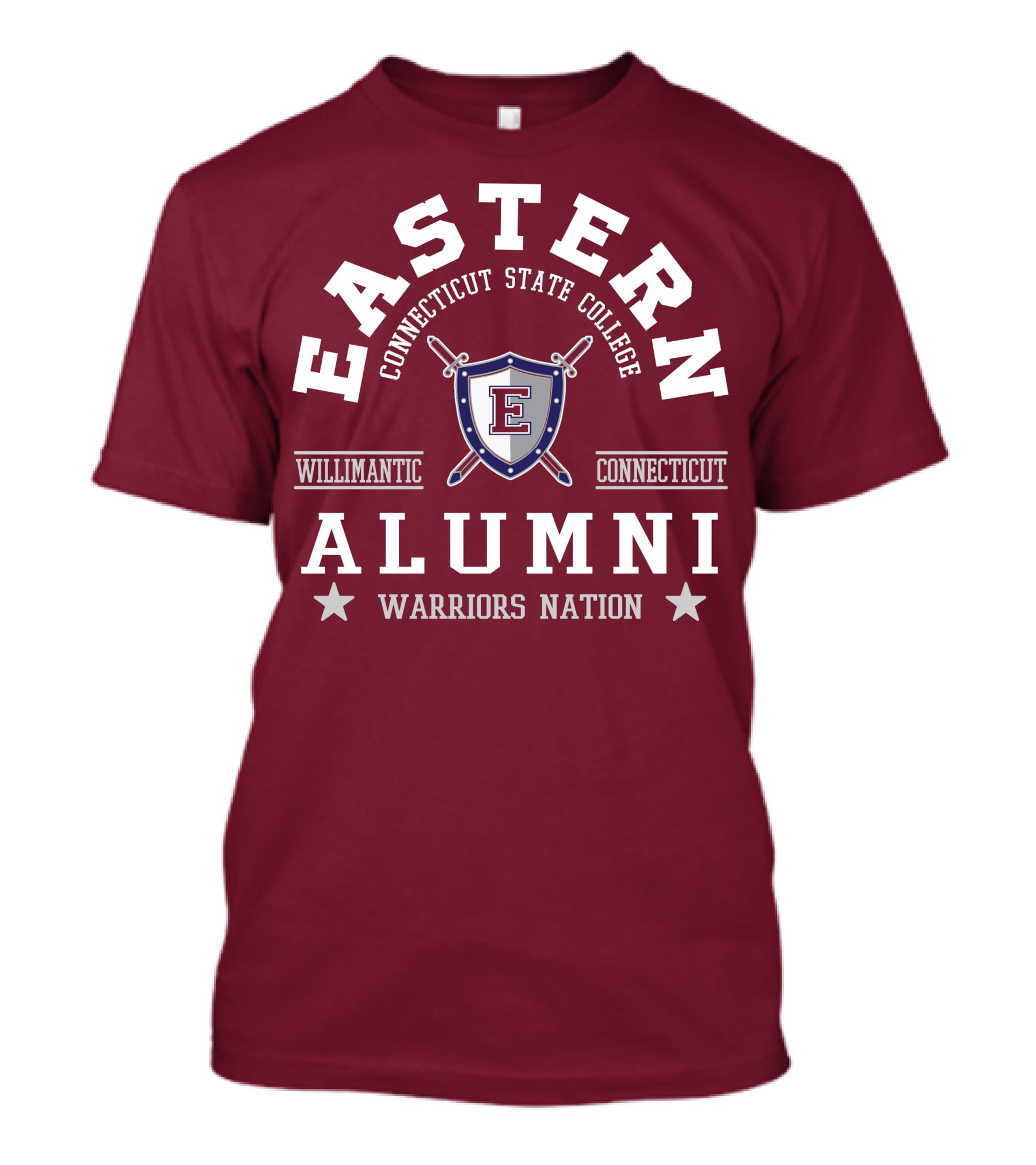 Eastern Connecticut State College Alumni Warriors Nation Willimantic Connecticut T-Shirt