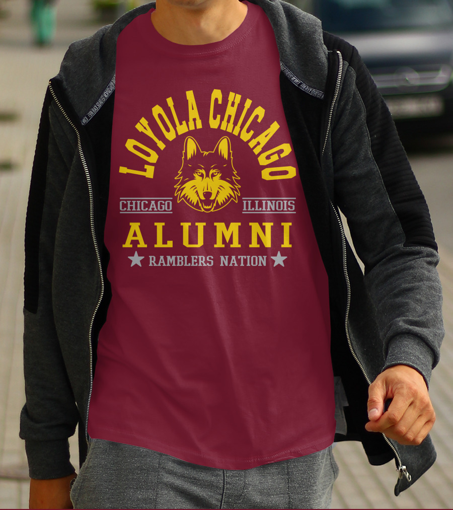 Loyola Chicago Illinois Alumni Ramblers Nation T-Shirt