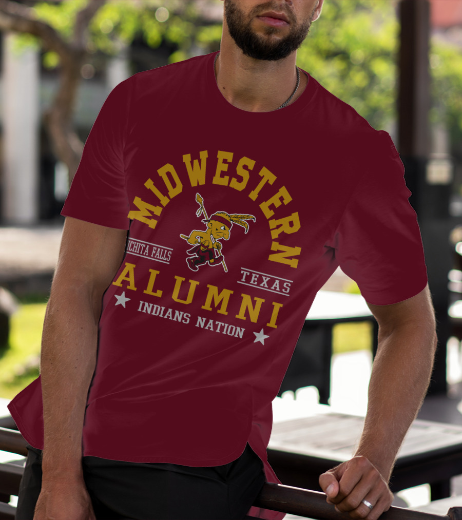 Midwestern Alumni Indians Nation Wichita Falls Texas T-Shirt