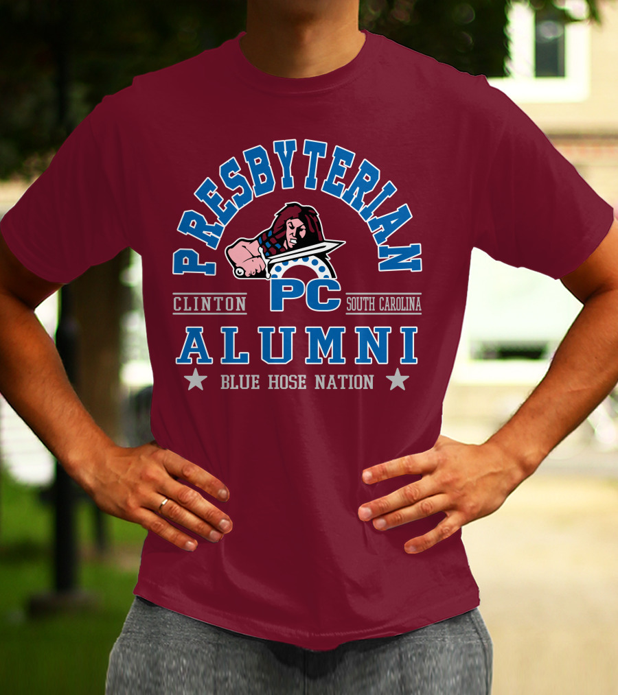 Presbyterian College PC Blue Hose Clinton South Carolina Alumni Nation T-Shirt