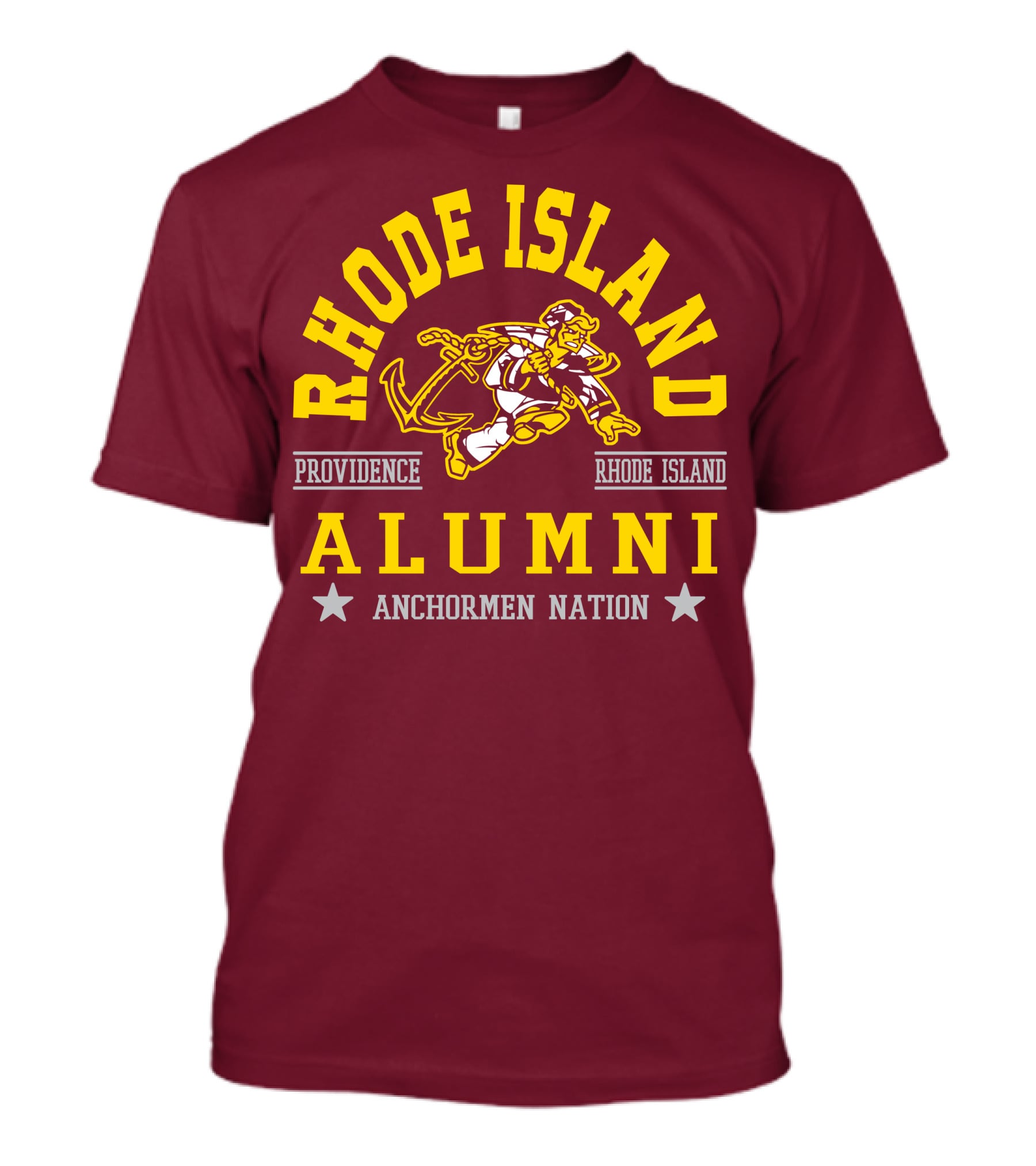 Rhode Island Alumni Providence Anchormen Nation T-Shirt