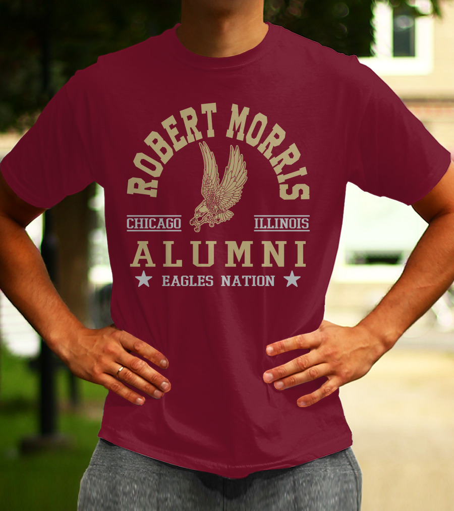 Robert Morris Chicago Illinois Alumni Eagles Nation T-Shirt