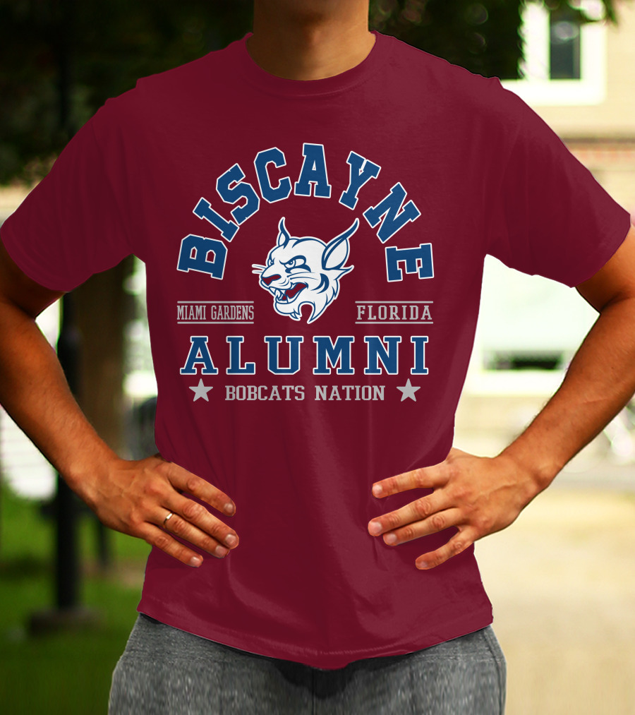 Biscayne College Alumni Bobcats Nation Miami Gardens Florida T-Shirt