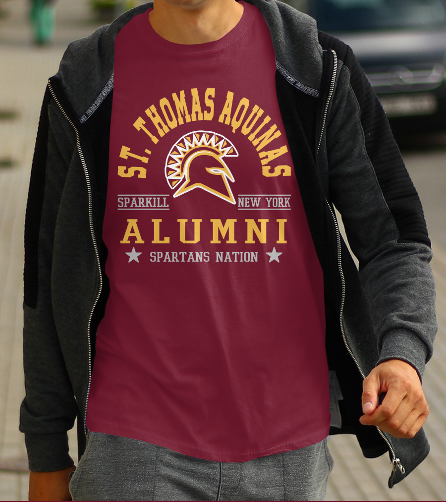 St Thomas Aquinas Sparkill New York Spartans Nation Alumni T-Shirt
