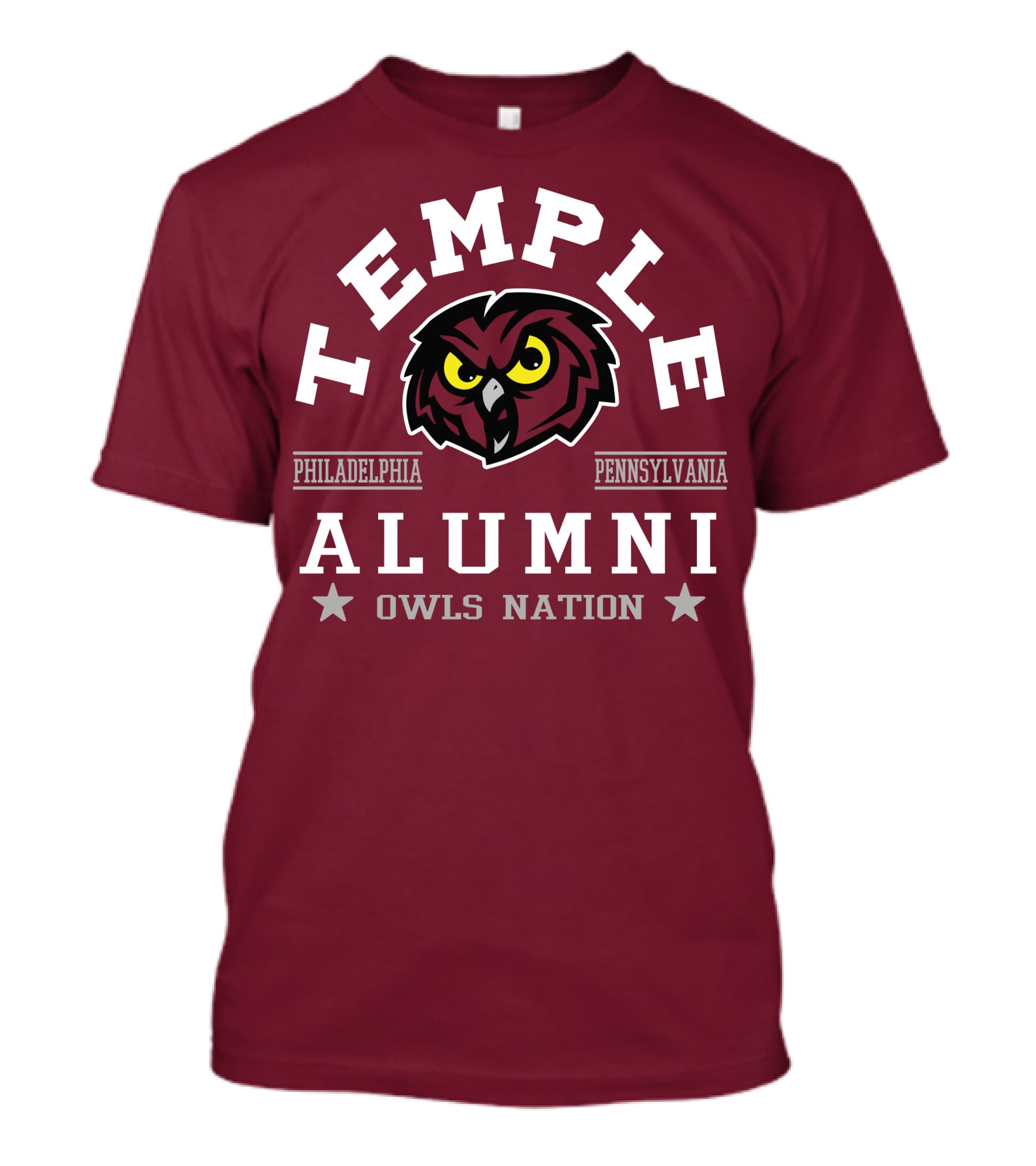 Temple Alumni Owls Nation Philadelphia Pennsylvania T-Shirt