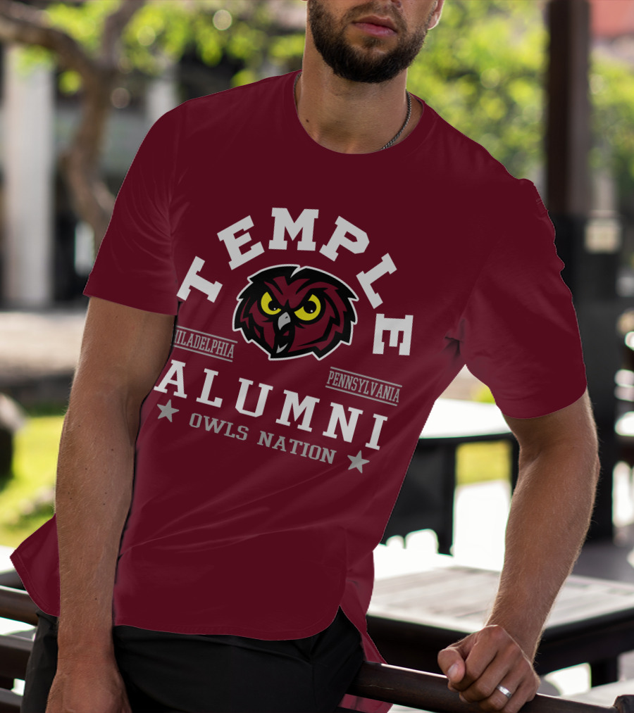 Temple Alumni Owls Nation Philadelphia Pennsylvania T-Shirt