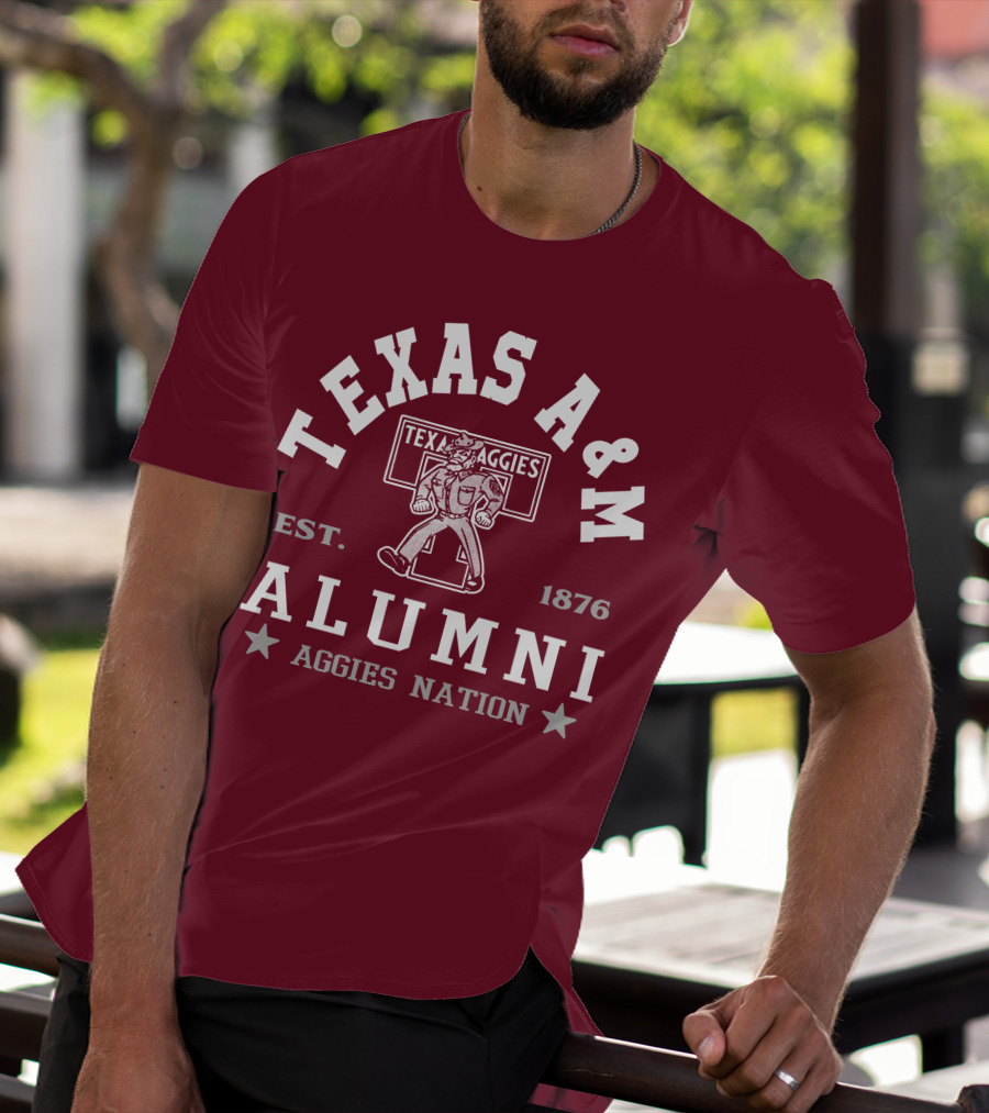 TEXAS A&M ALUMNI AGGIES NATION EST. 1876 T-Shirt