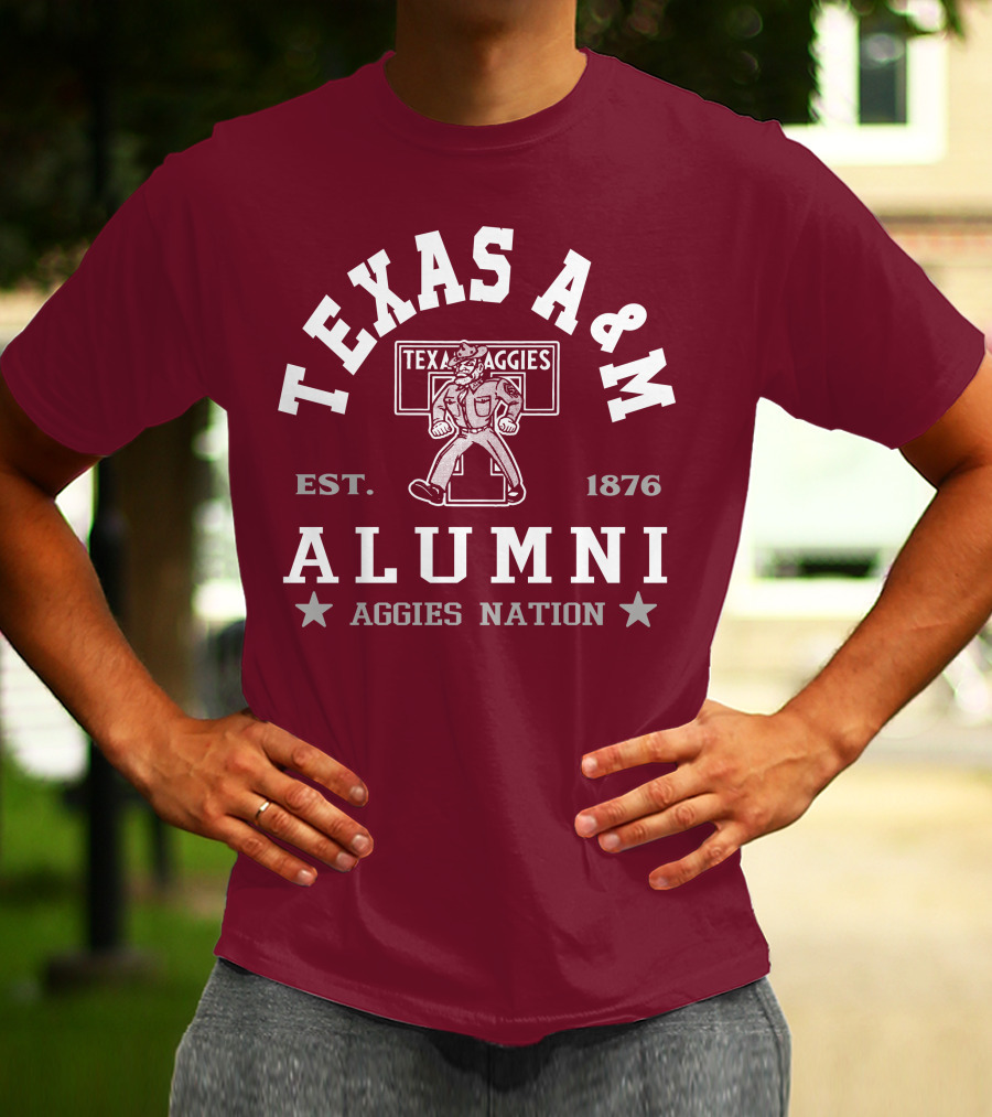 TEXAS A&M ALUMNI AGGIES NATION EST. 1876 T-Shirt