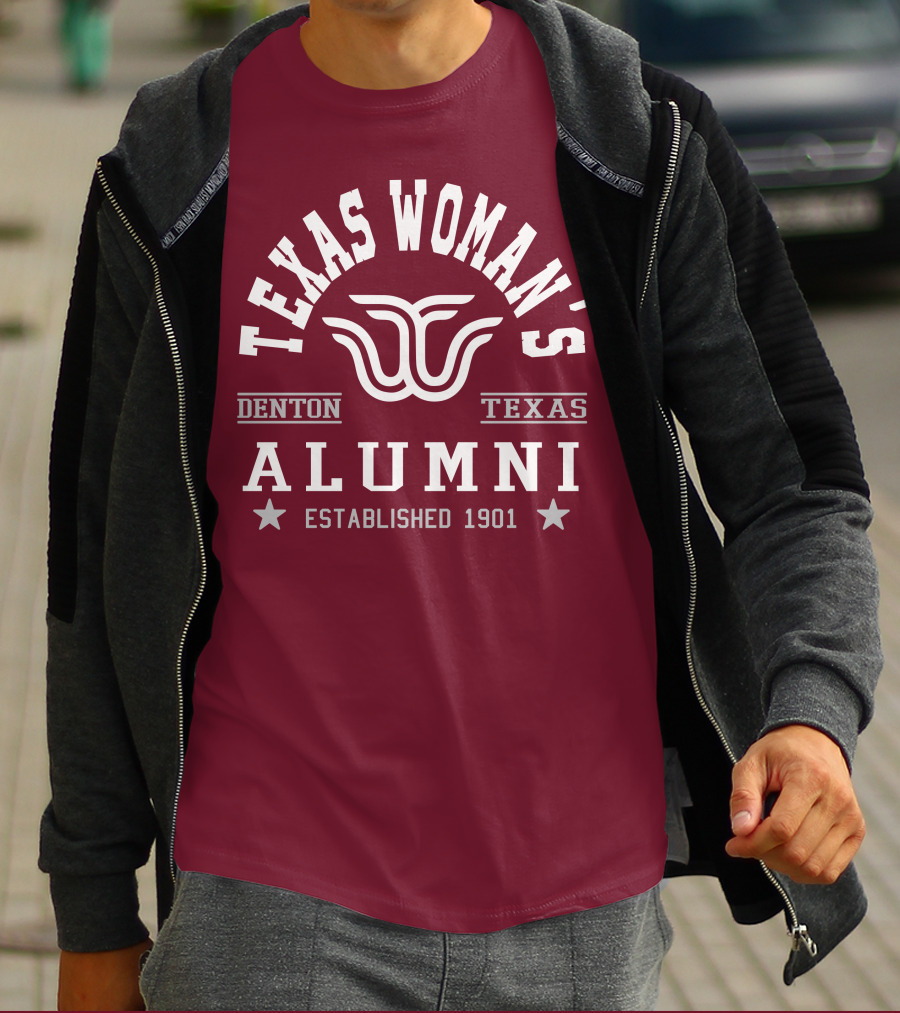 Texas Woman's University Alumni Denton Texas Established 1901 T-Shirt