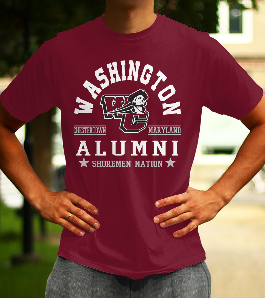 Washington College Alumni Shoremen Nation Chestertown Maryland WC T-Shirt