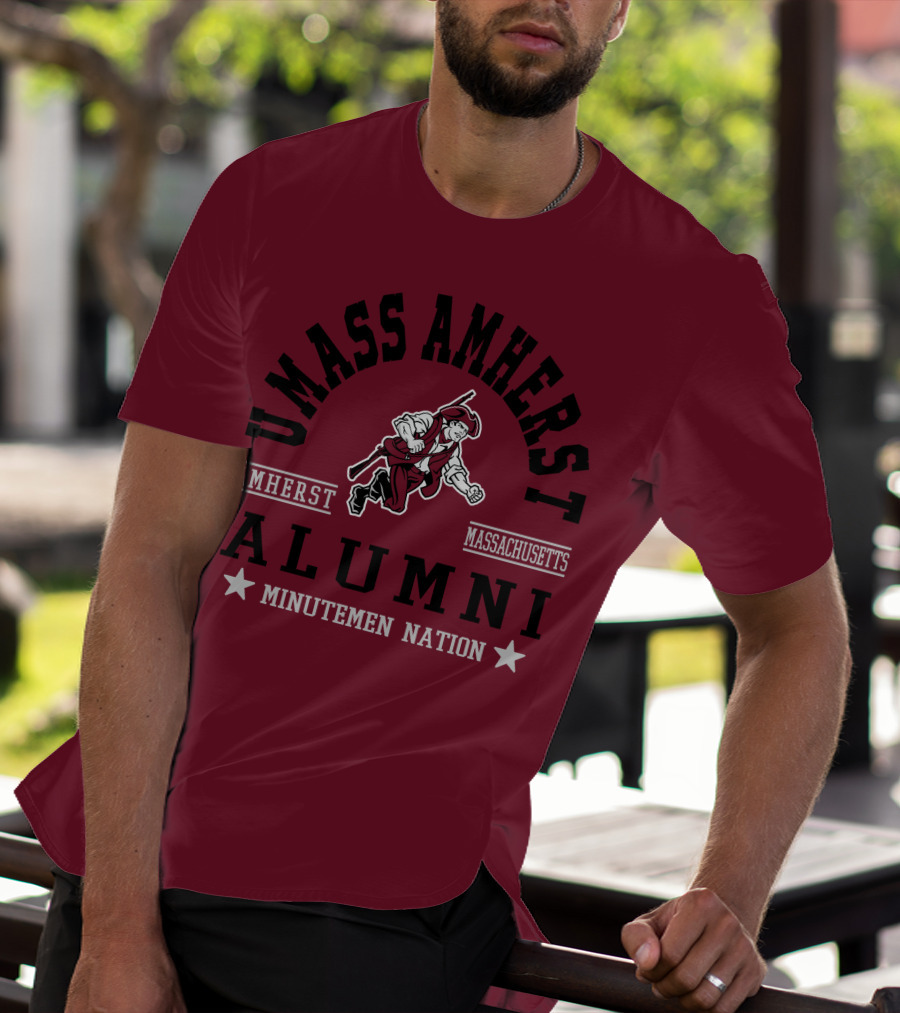 UMass Amherst Alumni Minutemen Nation Massachusetts T-Shirt
