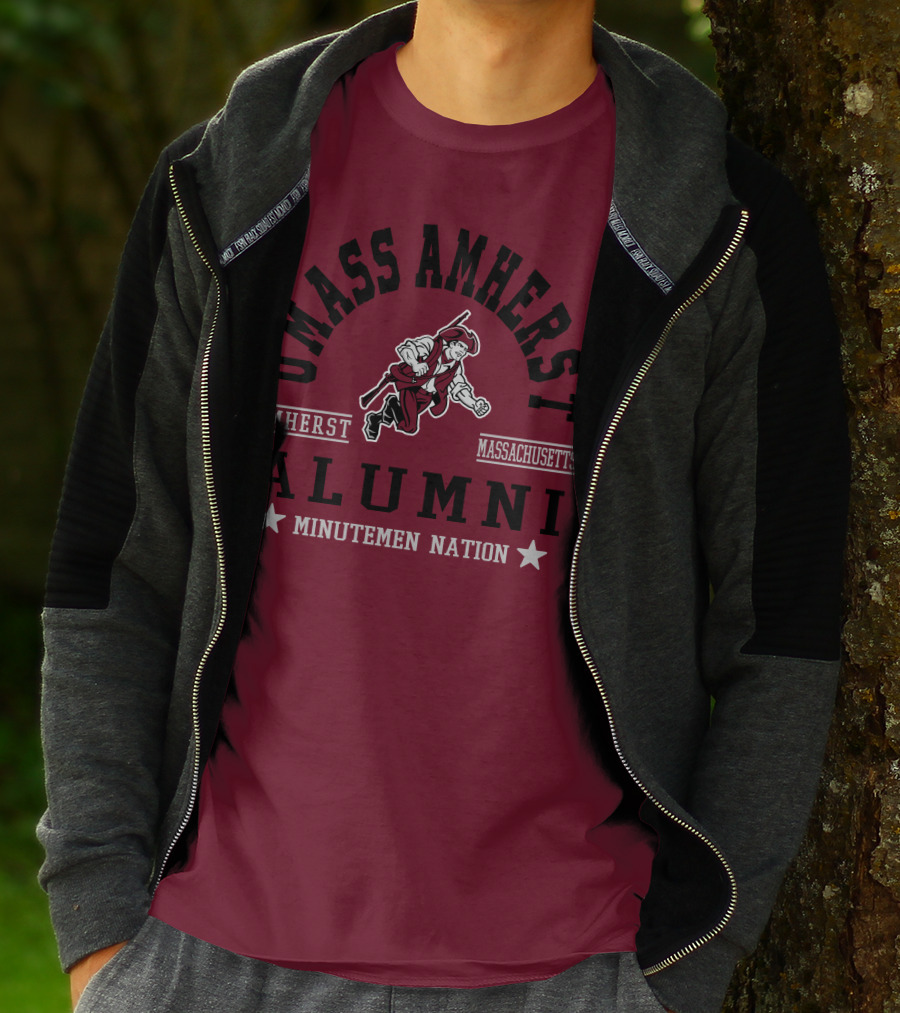 UMass Amherst Alumni Minutemen Nation Massachusetts T-Shirt
