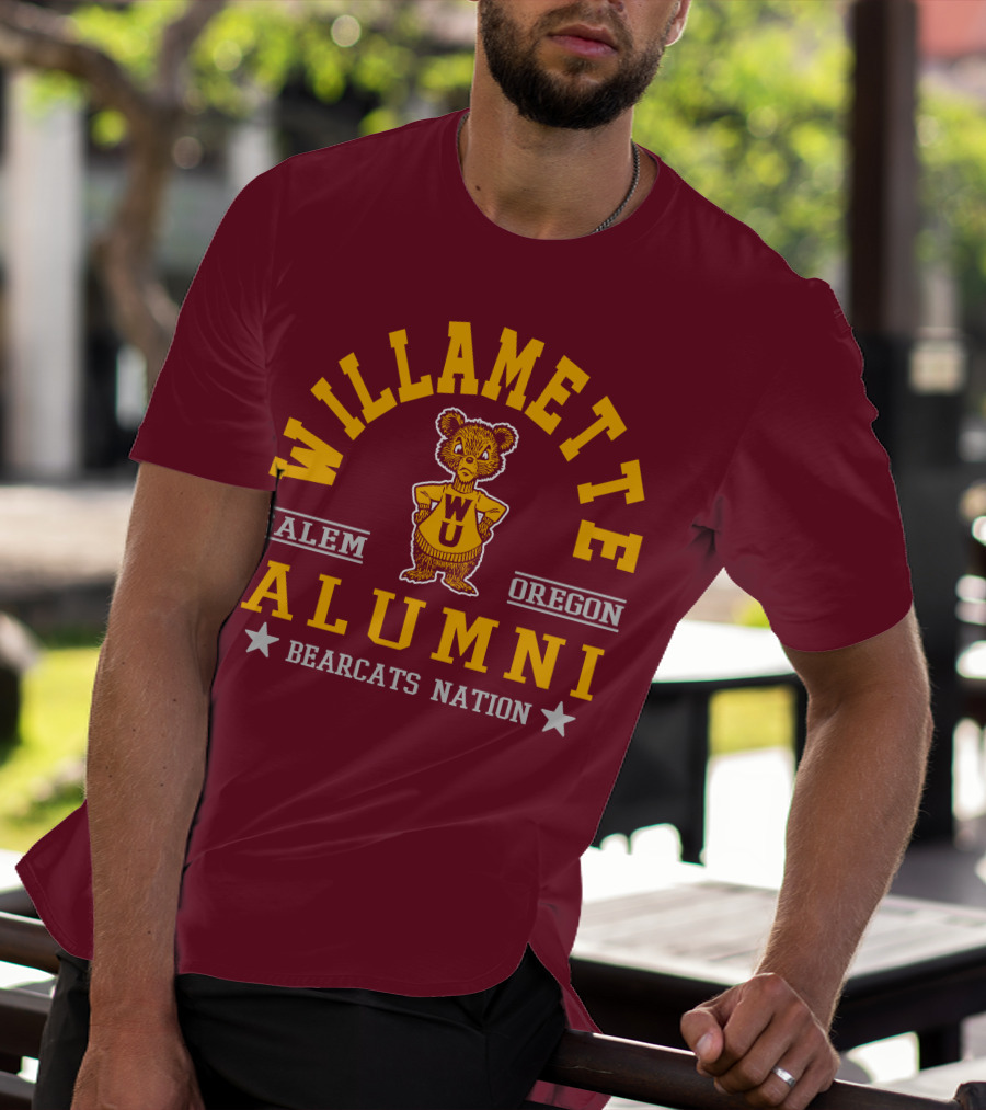 Willamette University Alumni Salem Oregon Bearcats Nation WU T-Shirt