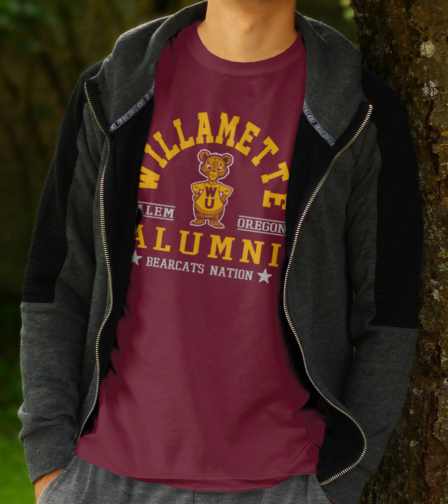 Willamette University Alumni Salem Oregon Bearcats Nation WU T-Shirt