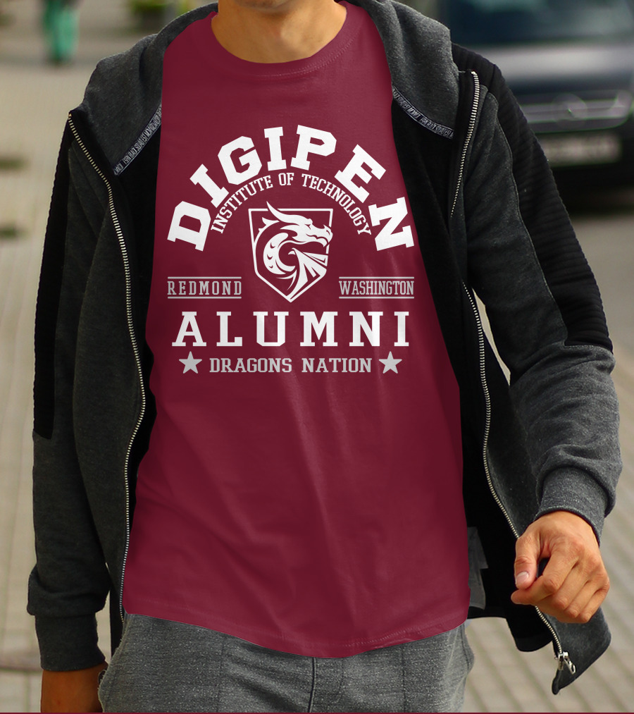 DigiPen Institute Of Technology Alumni Redmond Washington Dragons Nation T-Shirt