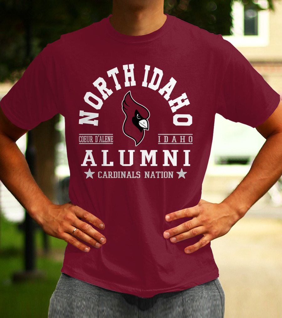 North Idaho Coeur D'Alene Alumni Cardinals Nation Idaho T-Shirt