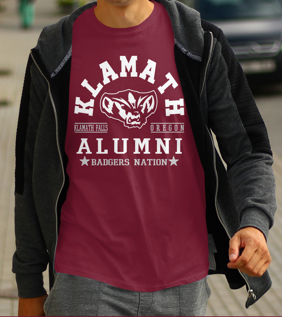 Klamath Falls Oregon Alumni Badgers Nation T-Shirt