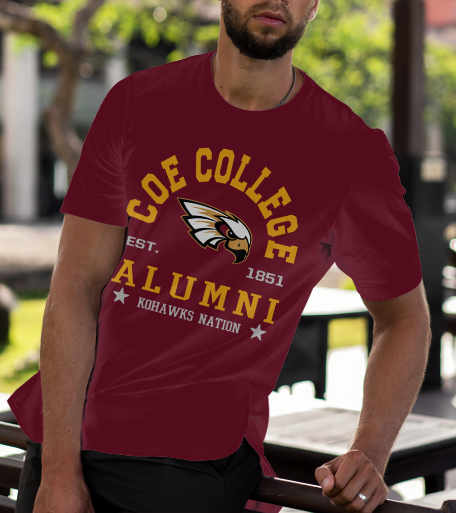 Coe College Est. 1851 Alumni Kohawks Nation T-Shirt