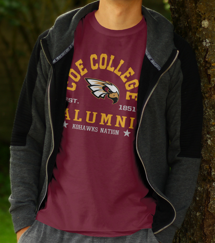Coe College Est. 1851 Alumni Kohawks Nation T-Shirt