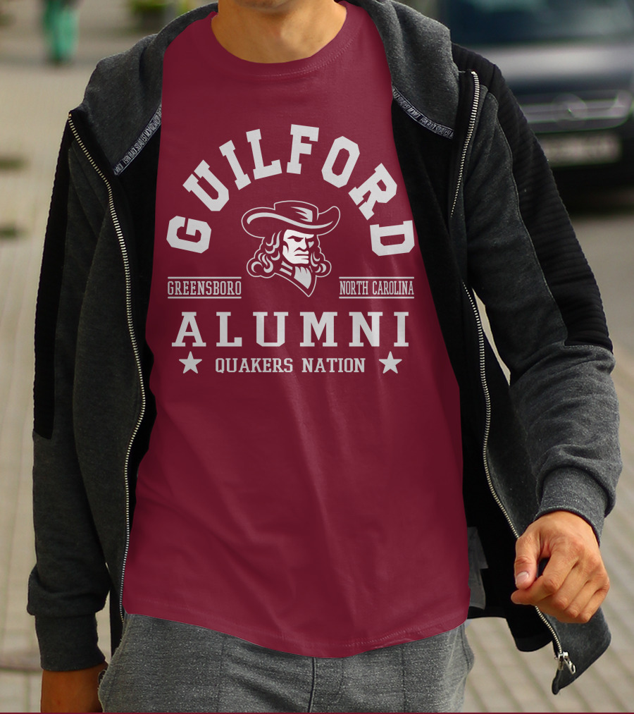 Guilford Alumni Quakers Nation Greensboro North Carolina T-Shirt