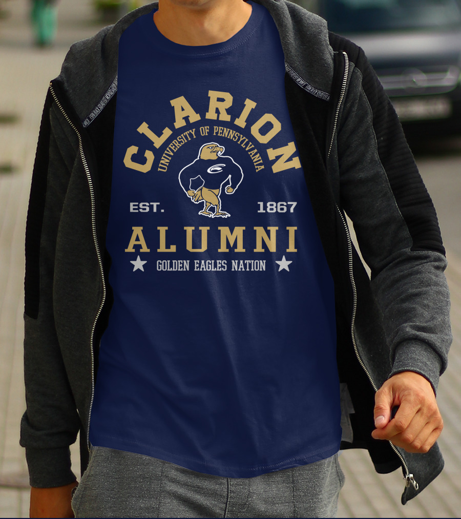 Clarion University Of Pennsylvania Alumni Golden Eagles Nation Est. 1867 T-Shirt