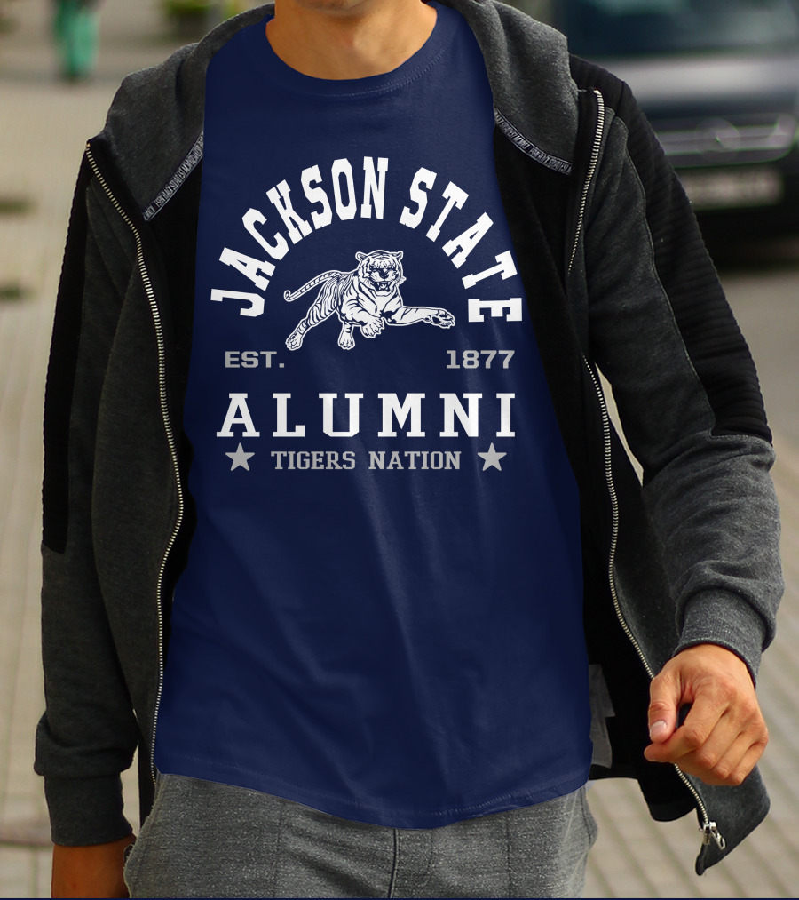 Jackson State Alumni Tigers Nation Est. 1877 T-Shirt