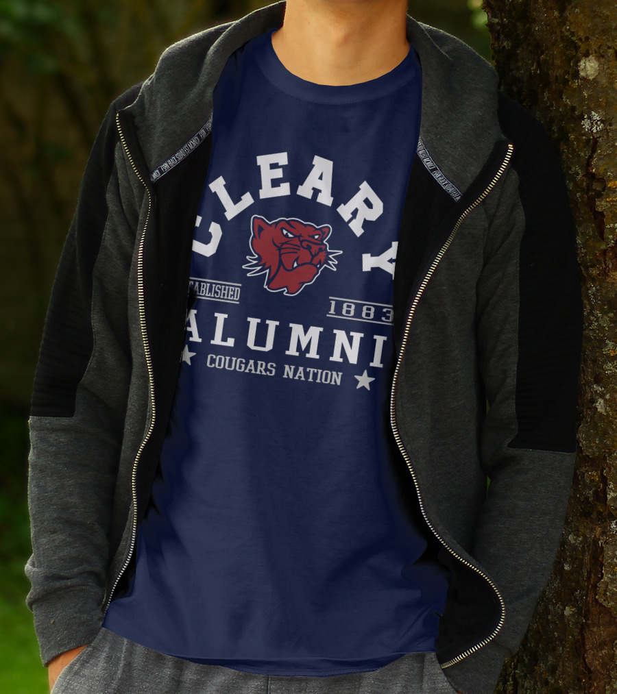 Cleary Alumni Cougars Nation Established 1883 T-Shirt