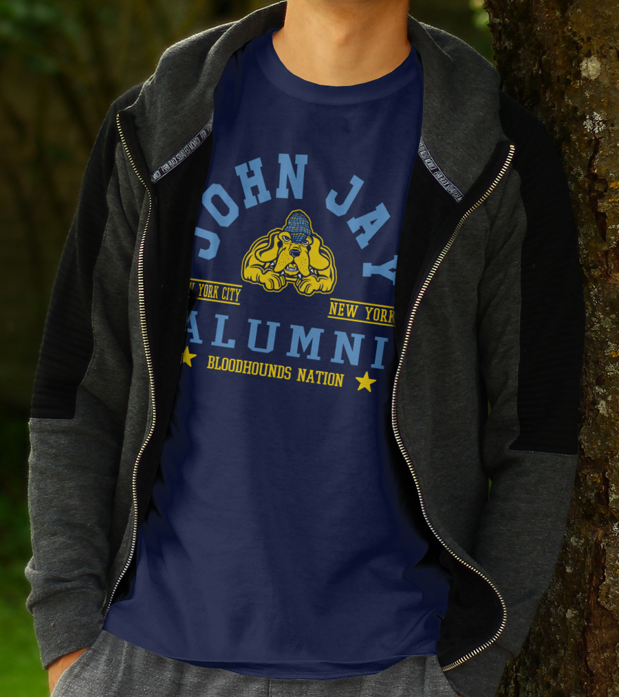 John Jay College Alumni Bloodhounds Nation New York City New York T-Shirt