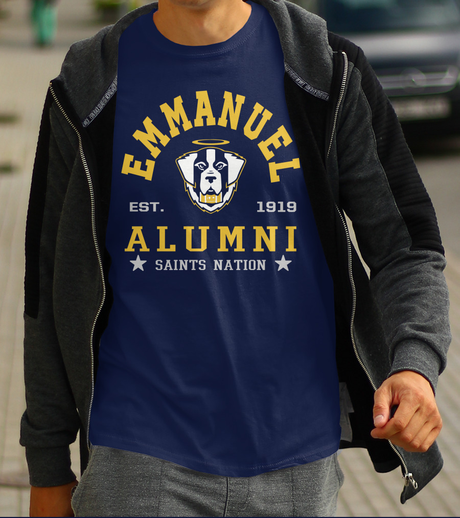 EMMANUEL Alumni EST. 1919 Saints Nation T-Shirt
