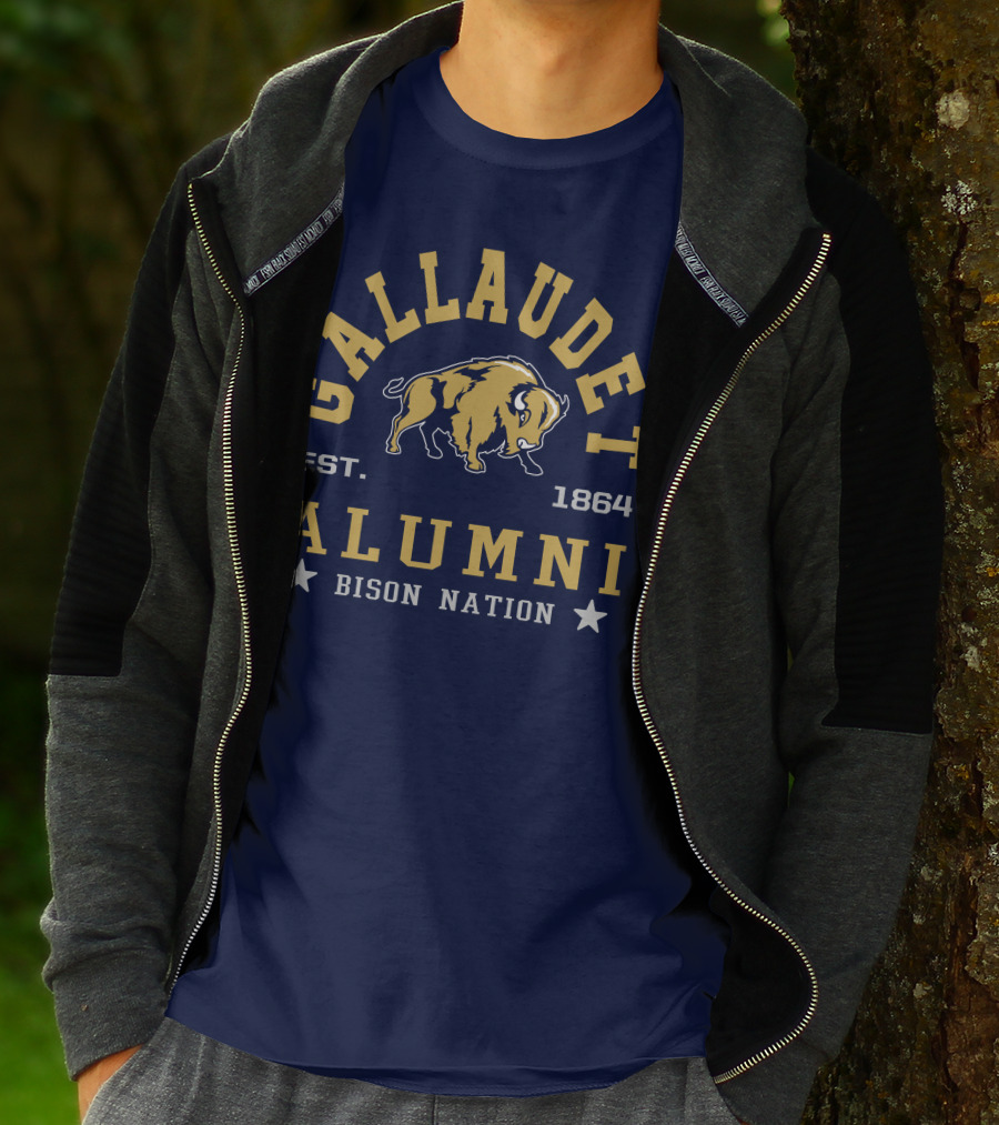 Gallaudet Alumni Bison Nation Est. 1864 T-Shirt
