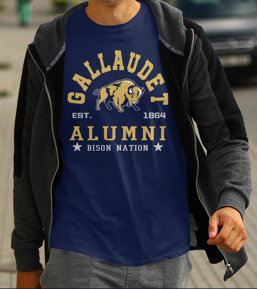 Gallaudet Alumni Bison Nation Est. 1864 T-Shirt