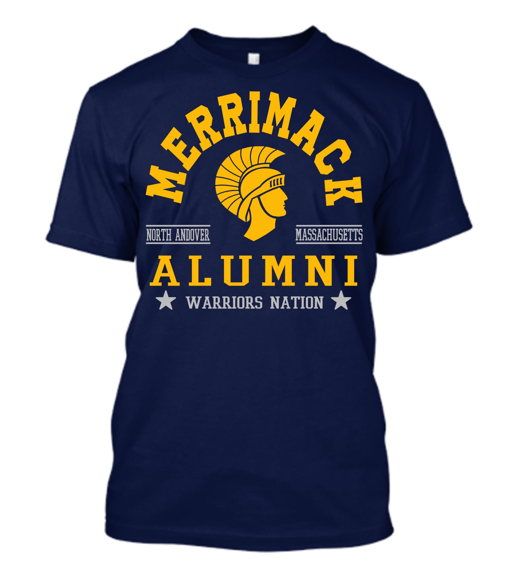 Merrimack College Warriors Nation Alumni North Andover Massachusetts T-Shirt