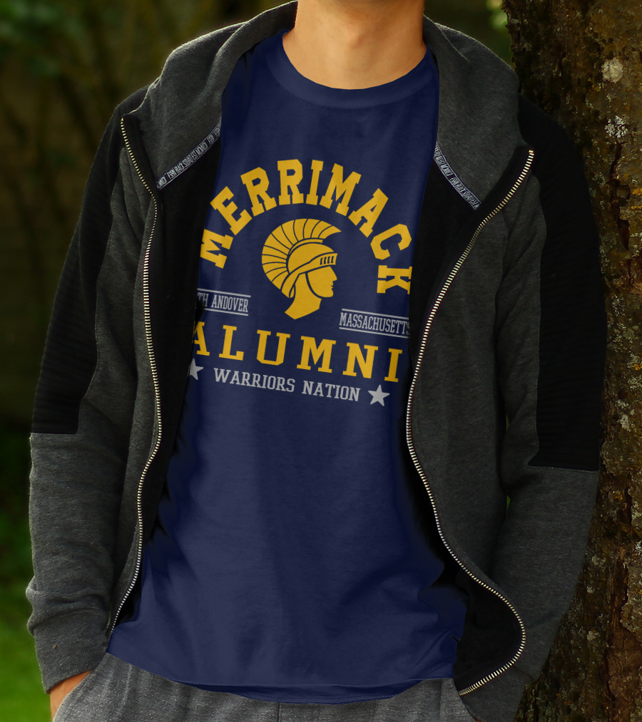 Merrimack College Warriors Nation Alumni North Andover Massachusetts T-Shirt