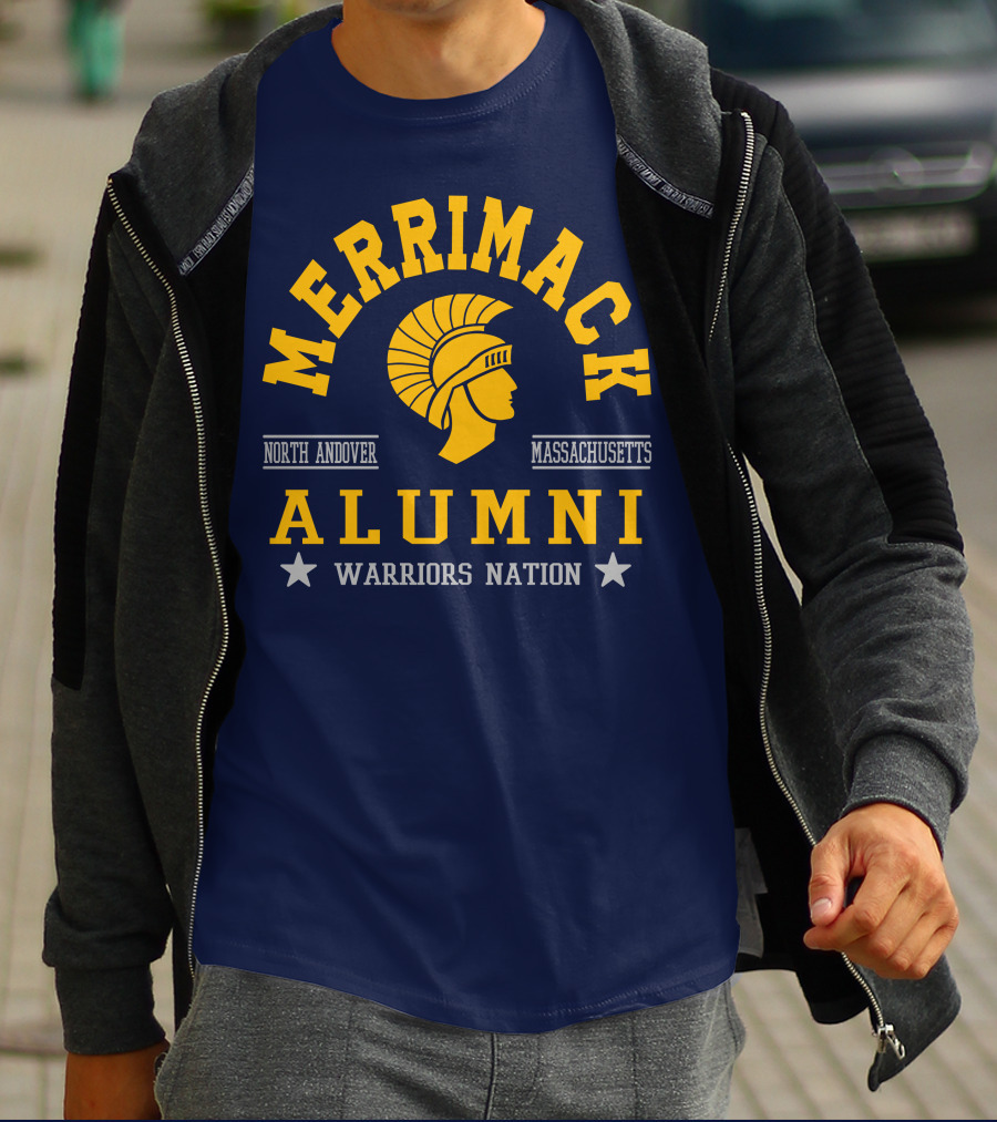 Merrimack College Warriors Nation Alumni North Andover Massachusetts T-Shirt
