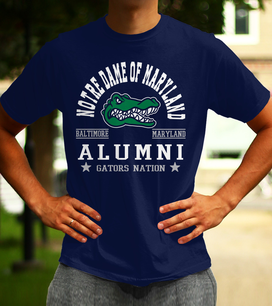 Notre Dame Of Maryland Alumni Baltimore Maryland Gators Nation T-Shirt