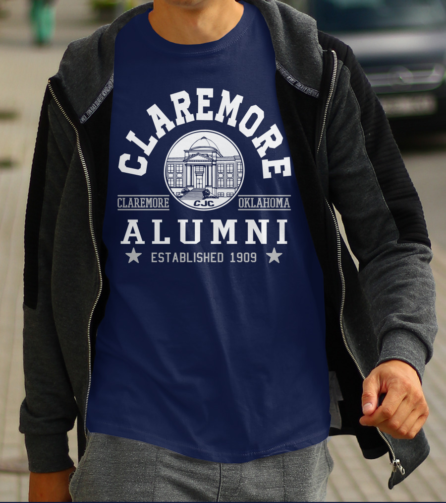 Claremore Oklahoma CJC Alumni Established 1909 T-Shirt