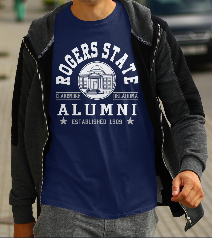 Rogers State Alumni Claremore Oklahoma Established 1909 T-Shirt