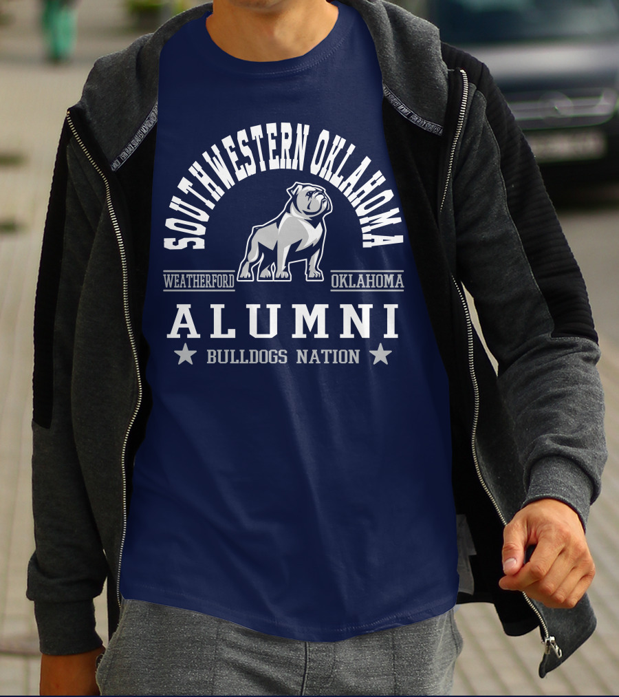 Southwestern Oklahoma Weatherford Bulldogs Alumni Nation T-Shirt