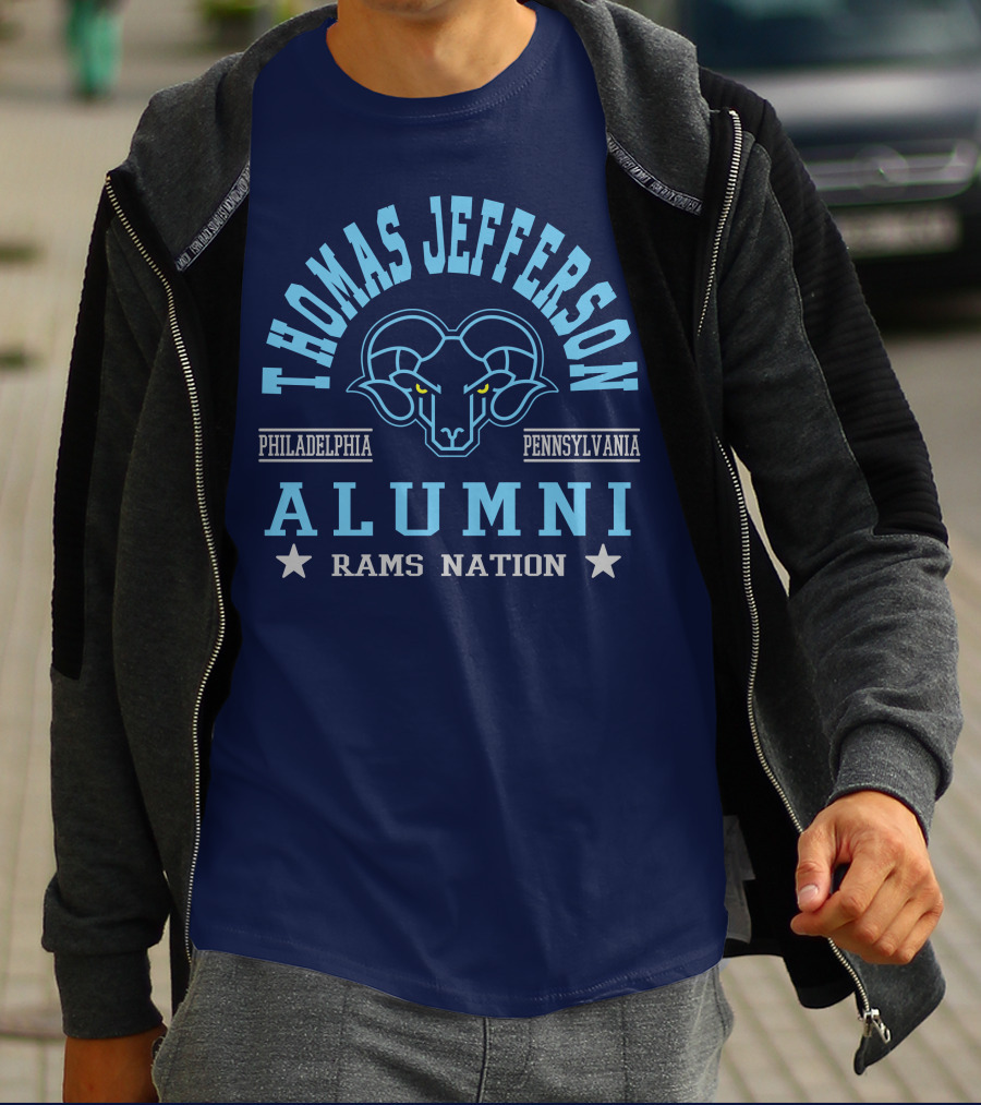 Thomas Jefferson Alumni Rams Nation Philadelphia Pennsylvania T-Shirt