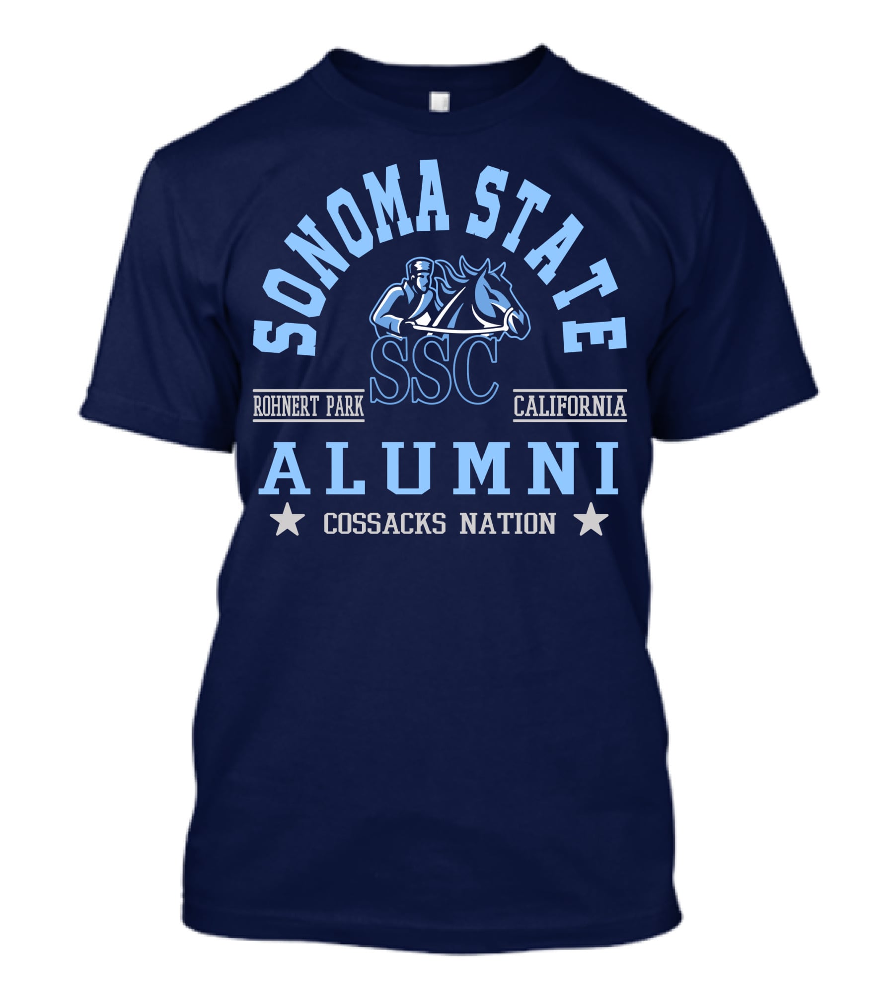 Sonoma State SSC Alumni Cossacks Nation Rohnert Park California T-Shirt