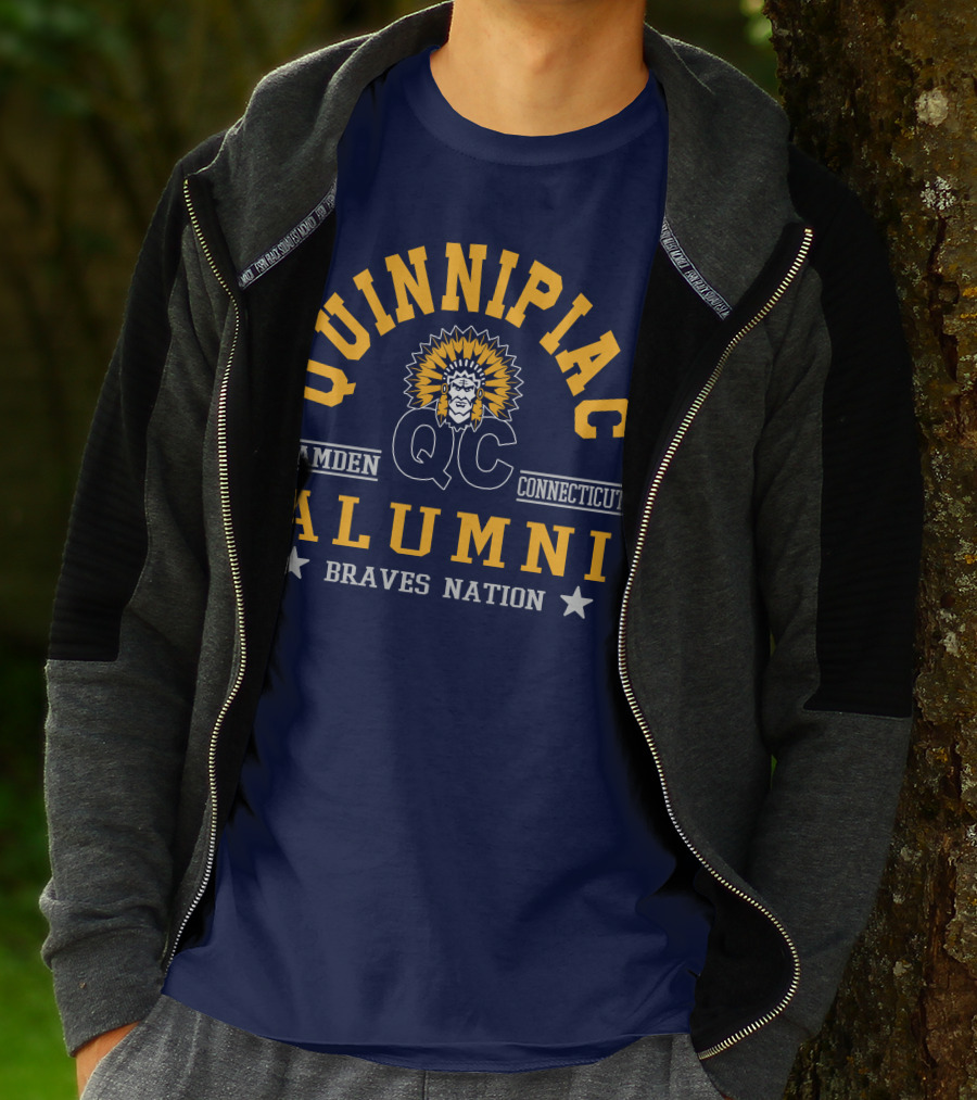 Quinnipiac QC Hamden Connecticut Alumni Braves Nation T-Shirt