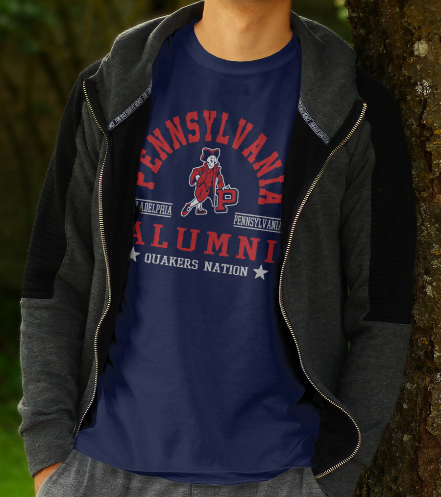 Pennsylvania Alumni Quakers Nation Philadelphia Pennsylvania T-Shirt