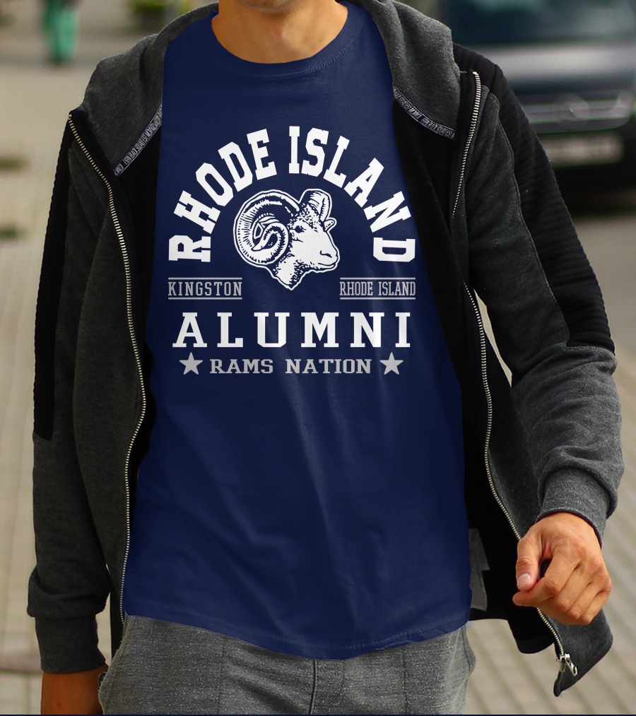 Rhode Island Alumni Rams Nation Kingston T-Shirt