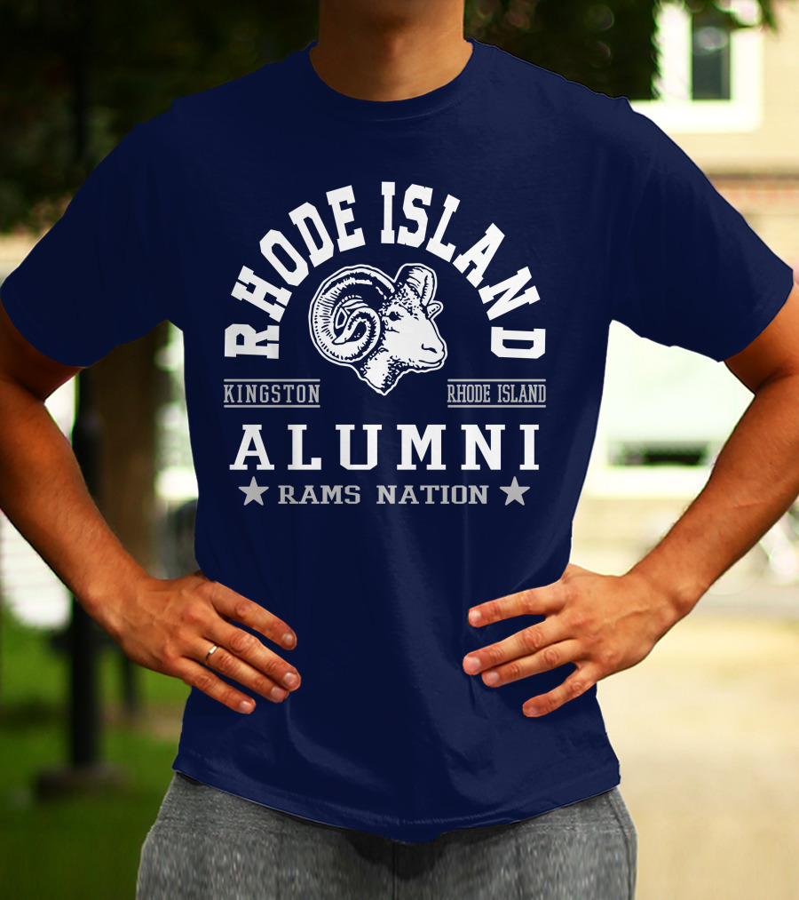 Rhode Island Alumni Rams Nation Kingston T-Shirt